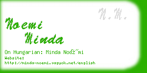 noemi minda business card